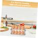 LABRIMP Fridge Egg Box Egg Carton Eggs Egg Plate Snow Cone Cups Clear Shelves Egg Stand Egg Tray Crisper re-usable Food Tray Black 22.3X10.1X8.9CM - Buy Online on GoSupps.com