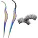 2-Pack Eyelash Applicator Tool Set with Pink Holster - DIY Cluster Lash Tweezers for Extension, Removal, and Application - Buy Online on GoSupps.com
