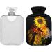 NAANLE Autumn Sunflower Transparent Hot Water Bottle | 1L Heat Bottle for Back Pain Relief Hand & Foot Warmer Neck Therapy - Buy Online on GoSupps.com