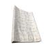 The Gilded Bird Wedge Baby Changing Mat w/Raised Sides Change Pad 69cm x 44cm Extra Thick Wipeable (Lovely Leaves Grey)