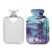 Hot Water Bottle 2L with Cover Palm Trees at Sunset Hot Water Bottle for Pain Relief Hand Feet Warmer Winter