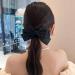Ribbon Hair Bows Black Bow Hair Clips Satin Hair Clips Clip Large Plain Bow Hairpin French Hair Clip Hair Styling Accessories Jewellery for Women Gifts (Black) - Buy Online on GoSupps.com