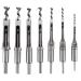7 pcs Square Hole Mortise Chisel Drill Bit Tools 3/4 5/8 9/16 1/2 3/8 5/16 1/4  HSS Woodworking Hole Saw Mortising Chisel Drill Bit Set - Buy Online on GoSupps.com