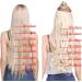 Silk-co Long Straight Hairpiece Extensions Clip in 23 inch Synthetic Heat Resistant - Dark Blond&Bleach Blond - Buy Online on GoSupps.com