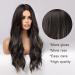EMMOR 26 Long Black Wig for Women - Natural Synthetic Hair, Curly Wavy Style with Blonde and Black Highlights - Buy Online on GoSupps.com