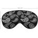 Black and White Paisley Sleep Mask for Women | Adjustable Eye Shades with Elastic Strap | Comfortable Sleep Accessories - Buy Online on GoSupps.com