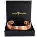 XL Wide Copper Magnetic Bracelet Men Pure Copper Bangle Cuff Holistic Magnetic Band with 6 Strong Neodymium Magnets Adjustable-CB (XL: Wrist 22-24cm/8.6-9.5")