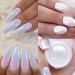 Mirror neon aurora nail art glitter powders mermaid chrome pigment dust manicure diy nail art decoration glitter acrylic powder mermaid pigment holographic dust nail art decorations beige