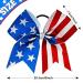 WeePaww Patriotic Cheer Hair Bows Set - 4th of July Glitter America Flag Design - 6Pcs - Buy Online on GoSupps.com
