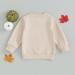 JCMoniDun Pumpkin Letter Print Toddler Baby Halloween Sweatshirt - Beige - 3-4 Years - Buy Online on GoSupps.com