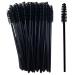 50 Pieces Eyelash Brush for Make up Disposable Mascara Wands Portable Eyebrow Brush Perfect for Home Travel and Outing Black