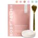 Body Scrub Body Polish MANGO SORBET - Moisturizing & Exfoliating Body Scrub - Handmade Eco-Friendly Mess-Free with Gold Spoon Gentle & Fluffy Texture Made in USA