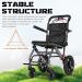 Portable Folding Wheelchair Attendant & Transport Wheelchairs for Home with Footrest Lightweight Aluminum Travel Wheelchair for Adults Elderly and Children - Buy Online on GoSupps.com