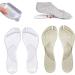 Buy Women's Gel Sandal Insoles - 2 Pairs Self-Adhesive Transparent L Size for Arch Support & Pain Relief | Ideal for Plantar & Flat Feet - Buy Online on GoSupps.com
