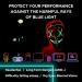 Blue Light Blocking Glasses Gaming Glasses Computer Gamer Glasses Powerful Professional Filter Anti-Fatigue Anti Glare UV & Eyestrain Screen Glasses for Women Men (Video Games Console TV PC) Black - Buy Online on GoSupps.com