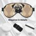 Shop Cute Pug Dog Print Unisex Sleep Eye Mask | Soft Comfort Eye Shade for Travel Yoga & Night Shift - Buy Online on GoSupps.com