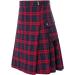 Men's Scottish Kilt - Red Checked Patchwork Classic Cut & Breathable | Medieval Streetwear - Buy Online on GoSupps.com