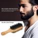 Double-Sided Men's Beard Brush with Solid Wood Handle - Facial Hair and Mustache Grooming Comb - Buy Online on GoSupps.com