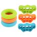 Serenily Hand Grip Strength Trainer - Finger Exerciser for Forearm Workout. 6 Pack Hand Grip Strengthener, Finger Stretcher for Carpal Tunnel, Arthritis, Wrist Pain, Physical Therapy & Stress Relief