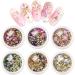 EBANKU 6 Boxes Mixed Nail Art Rhinestones Diamonds Crystals Beads Gems for 3D Nails Art Decoration Nail Art Supplies