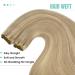 Youngsee Real Hair Tress - 45cm Blonde Weaving Extensions | Remy #16/22 | Quality Double Weft Hair Wefts for Effortless Styling - Buy Online on GoSupps.com