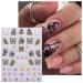 JMEOWIO 6 Sheets 3D Flower Nail Art Stickers - Self-Adhesive Floral Decals for Spring Nail Design & Decoration Accessories - International Shipping Available - Buy Online on GoSupps.com