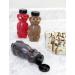 Cornucopia Brands 8oz Honey Bear Straw Cups (3-Pack) - Clear with Black Lids - Buy Online on GoSupps.com