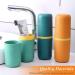 Travel Toothbrush Set - 3-Piece Portable Plastic Toothbrush Case for Camping & Business Trips - 3 Colors - Buy Online on GoSupps.com