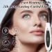 Heated Eyelash Curler Electric Eyelash Curler USB Rechargeable 3 Temperature Settings with Eyelash Comb & Eyebrow Brush Natural Long-Lasting Eyelashes Heated Lash Curler for Eye Beauty Makeup -White - Buy Online on GoSupps.com