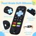 Buy Baby Biting Toys - 3 Silicone Teething Rings & Pacifier Chain BPA-Free 3+ Months White & Black - Buy Online on GoSupps.com