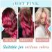 RUNATURE 12 Inch Hot Pink Tape in Human Hair Extensions | Real Hair Colored Highlight | 20g Tape #Hot Pink - Buy Online on GoSupps.com