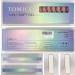 TOMICCA Extra Short Oval Nail Tips 180PCS Pink Soft Gel Nails - 3 in 1 Base Coat Coverage - Matte Full Coverage Nail Tips for Nail Art Extensions - Buy Online on GoSupps.com