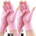 Happymart 2 Pairs Compression Gloves Arthritis Gloves, Fingerless Gloves for Women & Men,Gloves for Rheumatoid & Osteoarthritis (Pink, Medium-2 Pairs) Pink Medium (2 Pair)