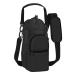 Turmaster water bottle holder with a belt isolated water bottle carrier bag with 2 front and 2 side pockets water bottle Sling Bag Sleeve for sports hiking camping black