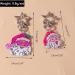 Shop VSilay Lianxue Multi-Colored Acrylic Santa Claus Key Pendant - Stylish Christmas Keychain & Bag Decoration - International Shipping Available - Buy Online on GoSupps.com