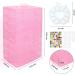 INSCRAFT 7-Layer Stackable Storage Container with 70 Adjustable Compartments - Pink Mini Case for Toys, Crafts, Jewelry Supplies - Letter Sticker Included - Buy Online on GoSupps.com
