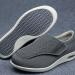 KXSM Diabetic Walking Shoes | Lightweight, Breathable & Non-Slip Sneakers | Adjustable Strap for Elderly | Plantar Fasciitis Relief | Dark Gray, 44EUR - Buy Online on GoSupps.com