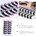 Ipetboom 7 Pairs Lash Extension Lash Clusters Cosplay Lashes Colored Eyelashes Individual Cluster Lashes Individual Lashes False Lash Women Lashes with Color Extend Chemical Fiber Dense - Buy Online on GoSupps.com