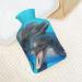 Dolphin Hot Water Bottle with Plush Cover - Hand Warmer for Adults & Kids | 26.5x15.3cm - International Shipping Available - Buy Online on GoSupps.com