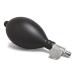 Replacement Blood Pressure Bulb & Air Release Valve by CORPS LEGACY - Premium BP Bulb for Manual Inflation of Sphygmomanometer - Works with BP Cuff and Cervical Inflatable Devices (Latex, Black)