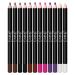 IS'MINE Matte Lip Liner Pencil Set - 12 Assorted Colors Natural Lip Makeup Soft Pencils Waterproof and Longwear Ultra Fine Lip Liners (Color Set-4)