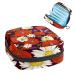 Poppies Daisies Bee and Butterflies Sanitary Napkin Storage Bag Feminine Menstrual Cup Pouches Nursing Pad Holder Tampon Bags Portable Period Bag for Women Teen Girls 1Pcs Multi-colored 10