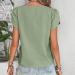 Women Cotton and Linen Shirts Oversized Blouse Summer Long Sleeve Lapel Button Casual Tee Shirt Crewneck Loose Work Ladies T Shirts 2148-qppoj-f-green M - Buy Online on GoSupps.com