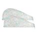 Seashell Dry Hair Cap 2 Piece Quick Drying Towel Set with Button Headband Super Absorbent Soft & Comfortable