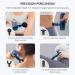 Comfier Mini Massage Gun for Athletes - Lightweight Deep Tissue Massager with 4 Heads, USB Charging - Quiet & Anti-Slip Design - Blue - Buy Online on GoSupps.com