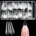 240pc Stiletto Gel x Nail Tips Long Fake Nails Clear Press on Nails Acrylic Nail Tips 12 Size Full Cover Nail tips Stiletto XL Soft Gel Nail Tips False Nails Extension Artificial Fingernail Long Stiletto