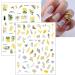 jmeowio JMEOWIO 9 Sheets Flower Nail Art Stickers Decals Self-Adhesive Spring Floral Colorful Letter Nail Supplies Nail Art Design Decoration Accessories - Buy Online on GoSupps.com