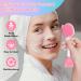 Silicone Face Scrubber & Mask Brush - Exfoliating Cleansing Tool for Women | Remove Dead Skin & Blackheads - Buy Online on GoSupps.com