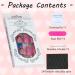 Medium Purple Glitter French Full Cover False Nails - Glossy Crystal Designs | 24PCS Stick on Acrylic Nails with Glue - Women's Static Nails - Buy Online on GoSupps.com