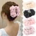 amangul Chiffon Hair Clips -Slip Large Hair Clamps Cute Hair Catch Hair Pins Barrettes Strong Hold Hairpin for Girls(Black) - Buy Online on GoSupps.com